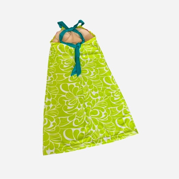 Athleta Kokomo Halter Swim Sport Dress XXS Green Floral Print Bra Insert - Picture 9 of 16